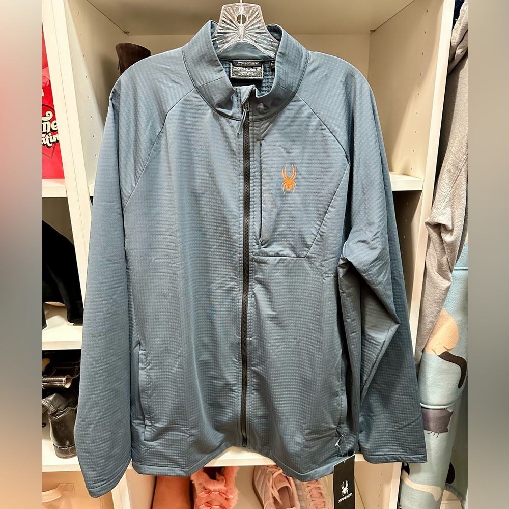 NWT Spyder Men’s lightweight GridWeb Gleece Jacket size XL